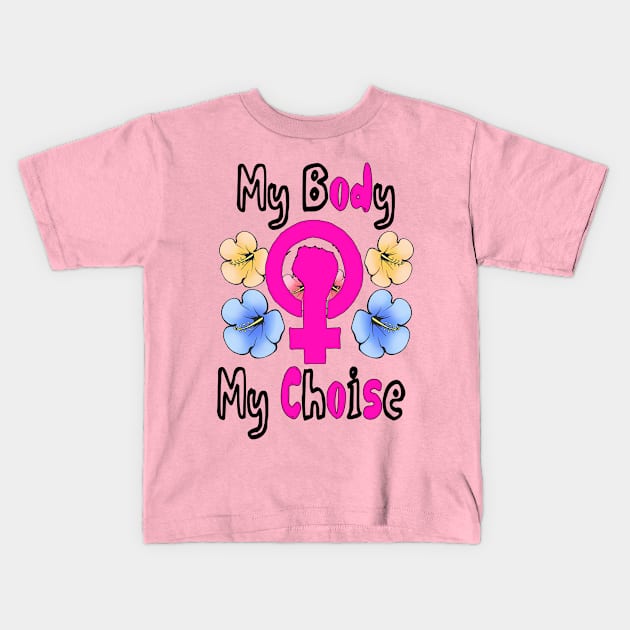 Feminism Kids T-Shirt by Dimion666